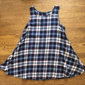 Brandy Melville Plaid Sleeveless Dress